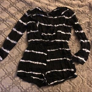 Forever 21 Black romper / beach coverup SZ M